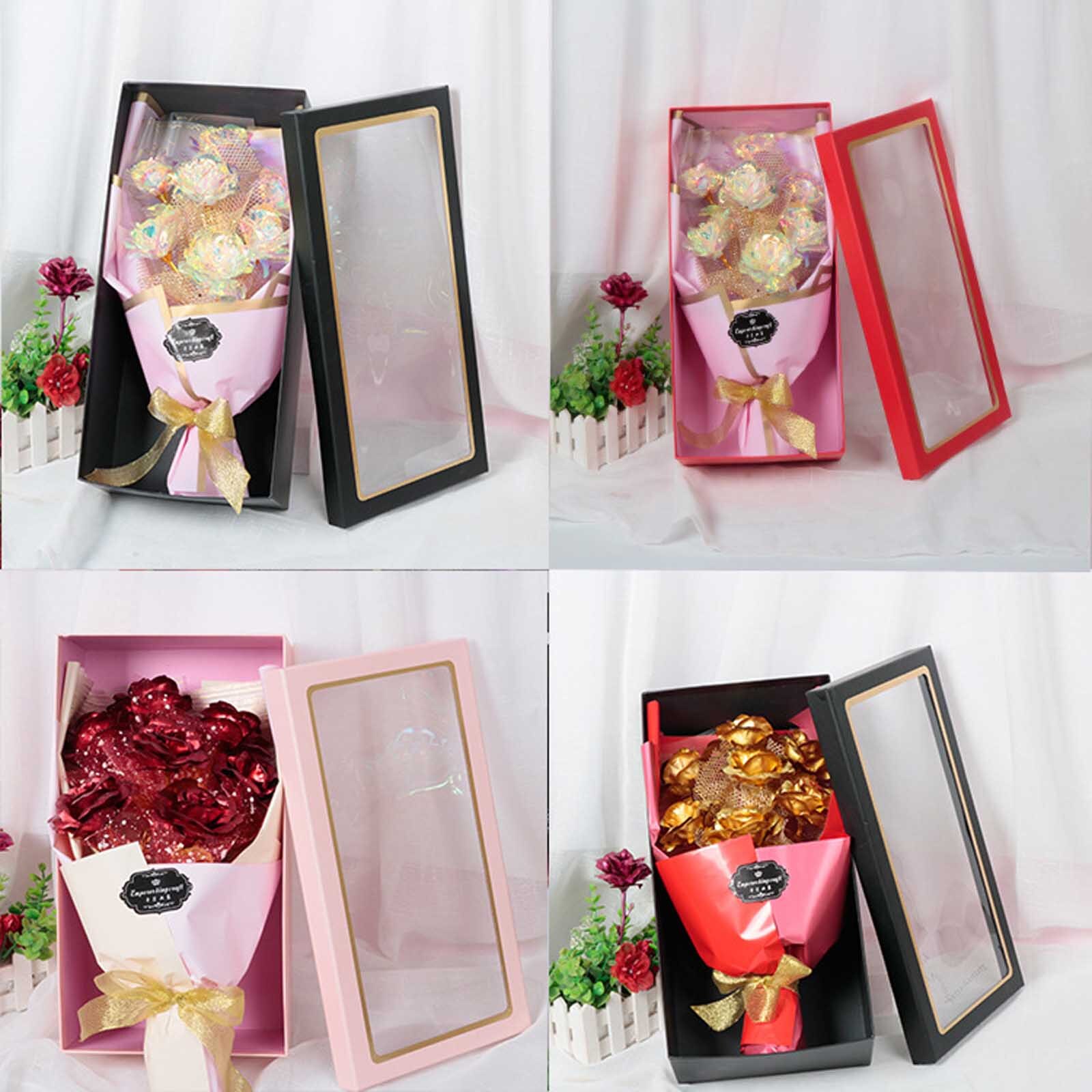 Romantisk boks duftende bad krop kronblad rosenblomst sæbe bedst til valentinsdag bryllupsdekoration rosen sæbe / skib