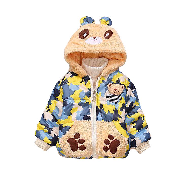 Toddler Baby Boys Winter Jacket Coat Children Autumn Outerwear Baby Cartoon Jacket Children Clothes