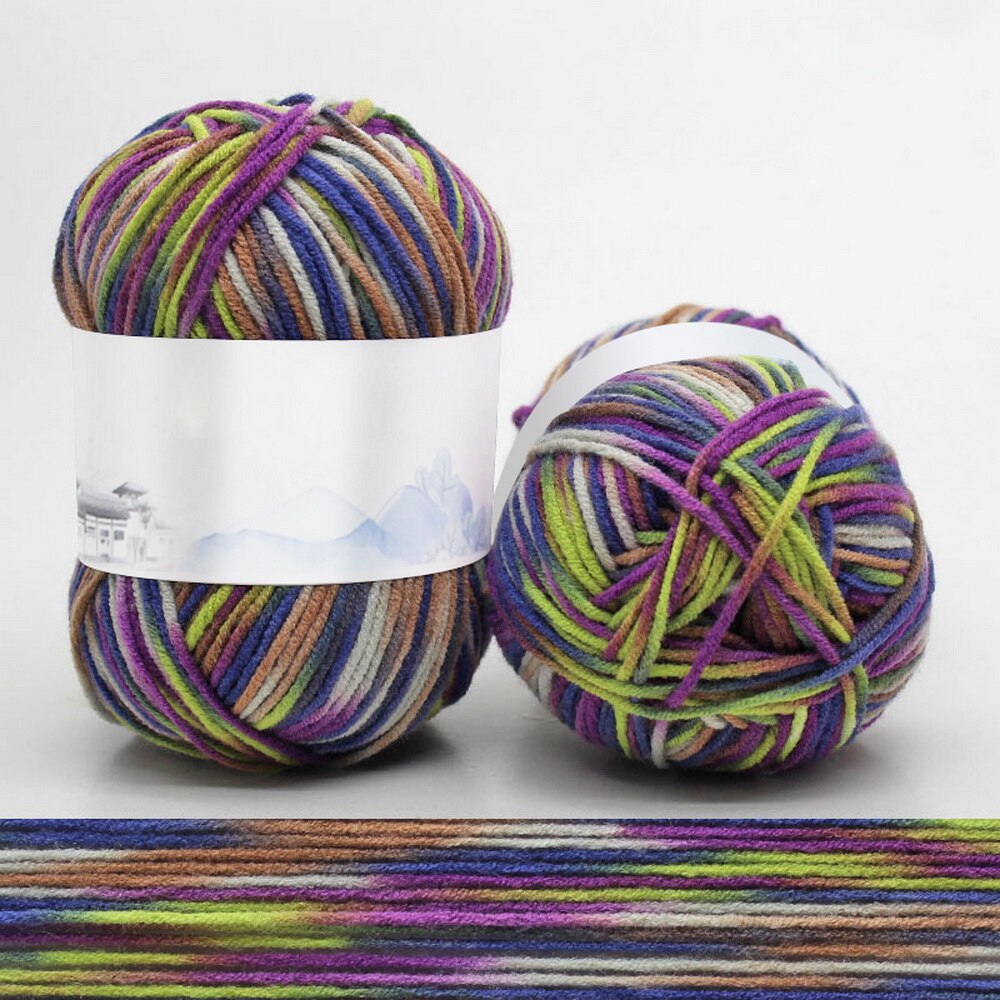 Milk Sweet Soft Cotton Baby Knitting Wool Yarn Milk Cotton Soft Baby Yarn For Hand Knitting 50g/ Crochet Baby Woolen