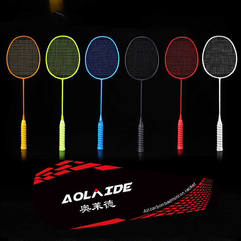 4U/5U Professionele Carbon Geïntegreerde Badminton Racket Ultra Licht Multicolor Enkele Shuttle Racket Voor Game Training -40