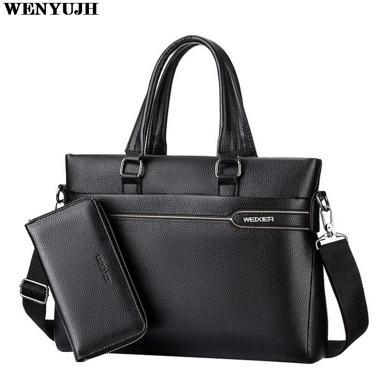 Office Bags for Men's Briefcase Business Laptop Bag PU Leather Bags Computer Laptop Handbag Office Bags for Men Maletines