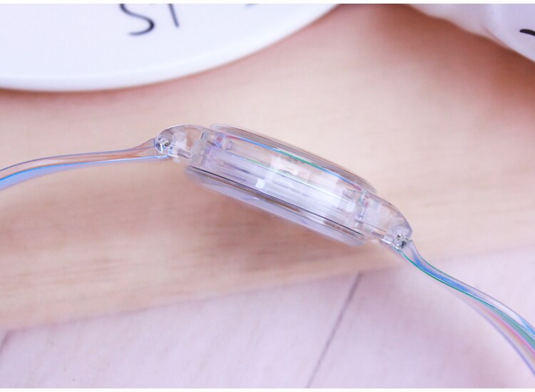 WILLIS Rainbow stripe Women Willis MiNi Watches Resin Table Waterproof Ladies Table Rainbows Watches