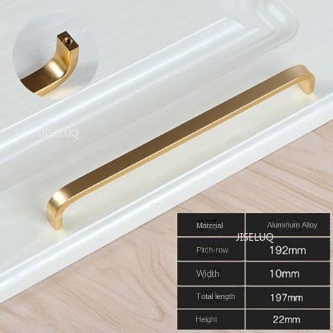 Moderne garderobehåndtak 64mm/96mm/128mm/160mm/192mm solide/hule aluminiumshåndtak kjøkkenmøbelhåndtak skuffhåndtak: Sjokolade