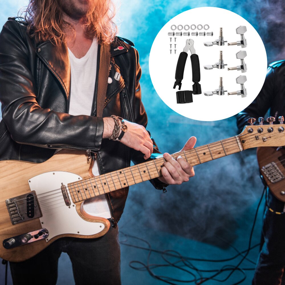 1 Set Acoustic Guitar Tuning Peg Replacement Acoustic Guitar Tuner with Puller