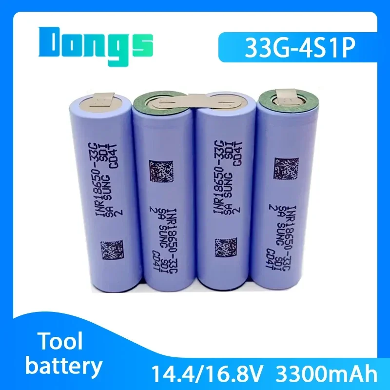 Batterie de tournevis Rechargeable 1S3P 2S1P 2S2P 4S1P 4S2P 5S1P 5S2P 6S1P 3.7 ~ 18V 18650 33G 3500mAh, entretien ou assemblage: WHITE