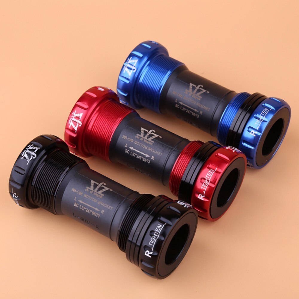 Trapas 68/73mm fietsassen mtb racefiets trapas waterdicht cnc aluminiumlegering bb crankstel as onderdelen