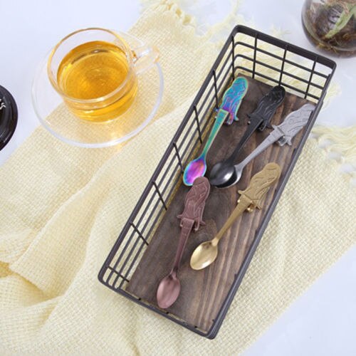 Śliczne w stylu syreny łatwo dopasować łyżki syrenka łyżeczka robić kawy zakrzywiona łyżeczka ze stali nierdzewnej robić przypraw kuchennych