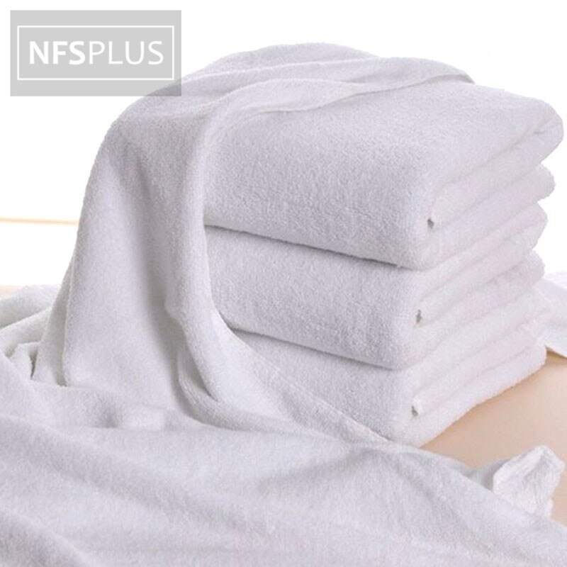 Tykkere badehåndklæde til voksne 100%  bomuld ren hvid tunge frotté absorberende hånd ansigt håndklæde til badeværelse og 5- stjernet hotel
