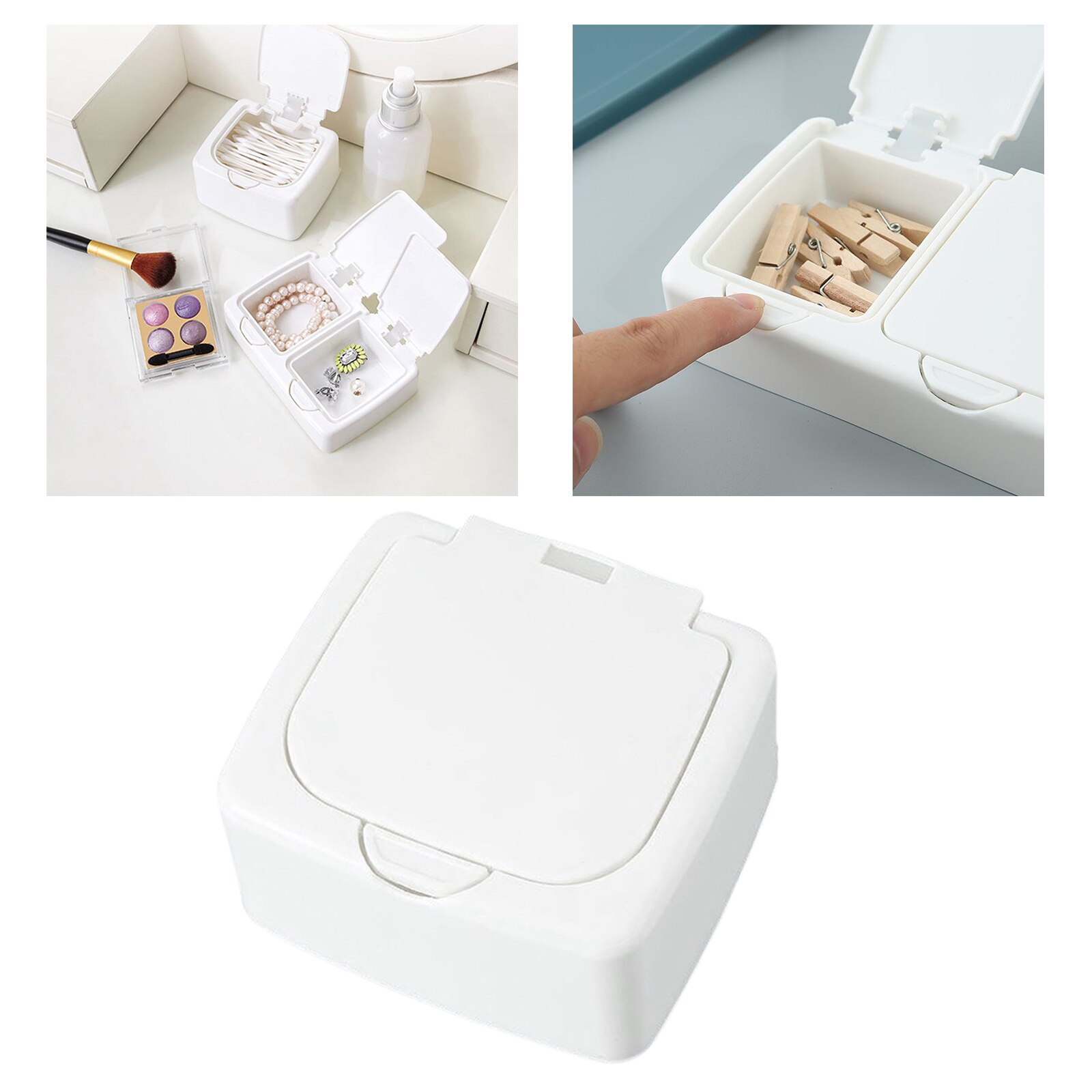 Household Table Sorting Box Small Articles Storage Box Tablet Storage Single: Single