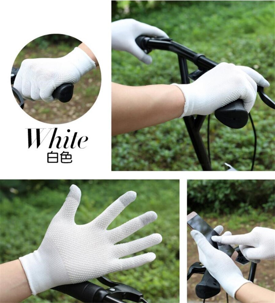 Atmungsaktive Anti-Schleudern Gel Touchscreen Handschuhe Sommer Dünne Reiten/Fahren/Bergsteiger Handgelenk Handschuhe Männer Frauen Sport lauf