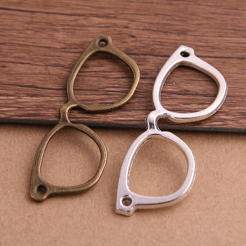 Conector tibetano de duas cores, 8 peças, 19*55mm, pingentes para fazer jóias, artesanato faça você mesmo