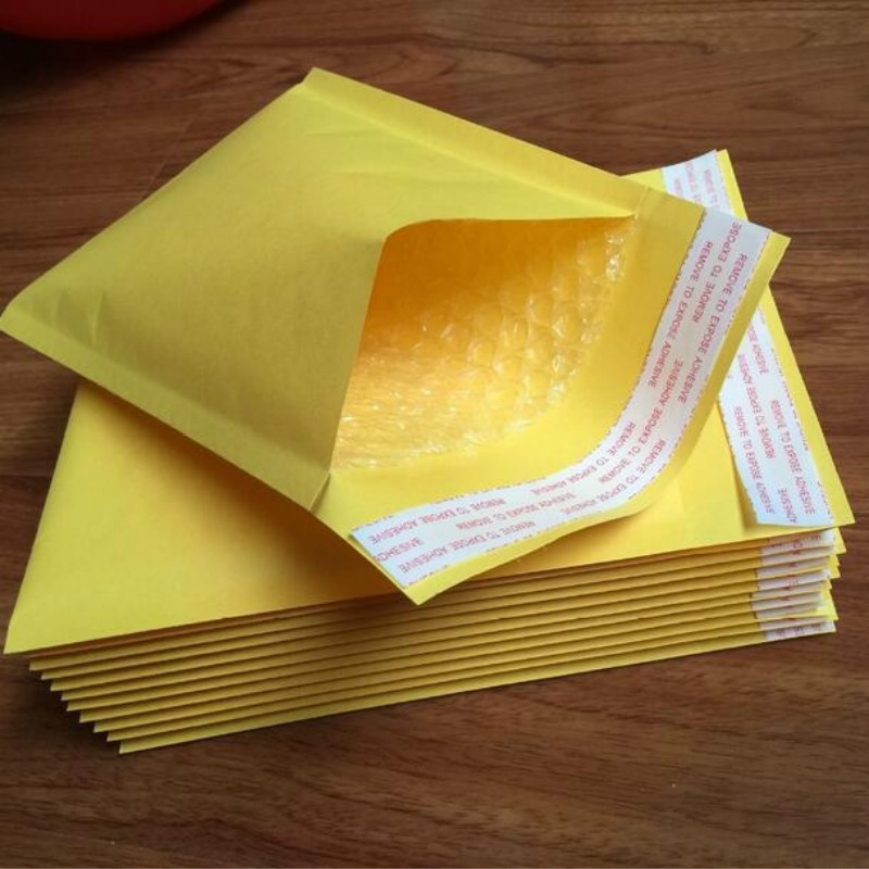 10 st/set 110*130mm bubbelplastkuvert vadderade postförpackningar förpackning utskick självförslutande påsar affärsmaterial