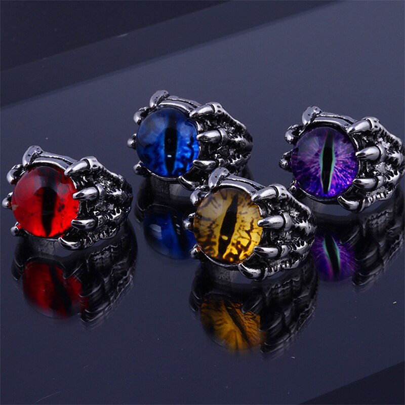4 Stijl Evil Eye Ringen Voor Mannen Vrouwen Persoonlijkheid Mannelijke Punk Ring Sieraden Mannen Bar Night Club accessoires