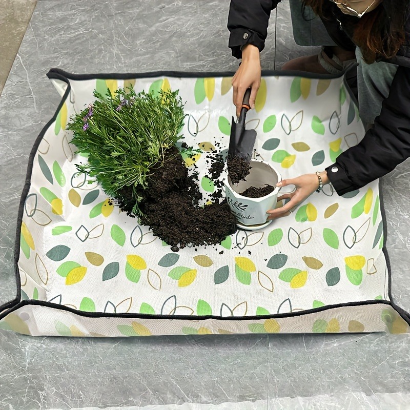 1 estera gruesa para plantar plantas de PE, estera plegable para plantar plantas suculentas de interior, estera de jardinería portátil