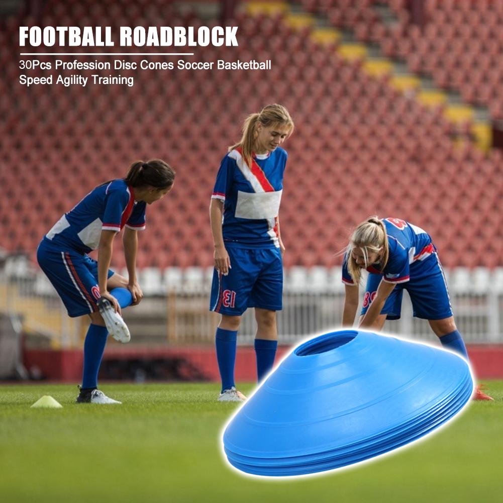 Marker Discs Portable Delicate 30x Soccer Training Disc Cones Football Drill Cone Markers Sports Accessories