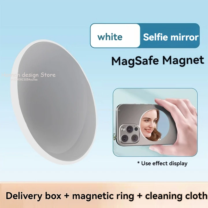 Magnetische telefoon selfie spiegel voor Magsafe IPhone 15 Pro Max mobiele telefoon achteruitrijcamera spiegel voor groothoek selfie vlog video: Matte