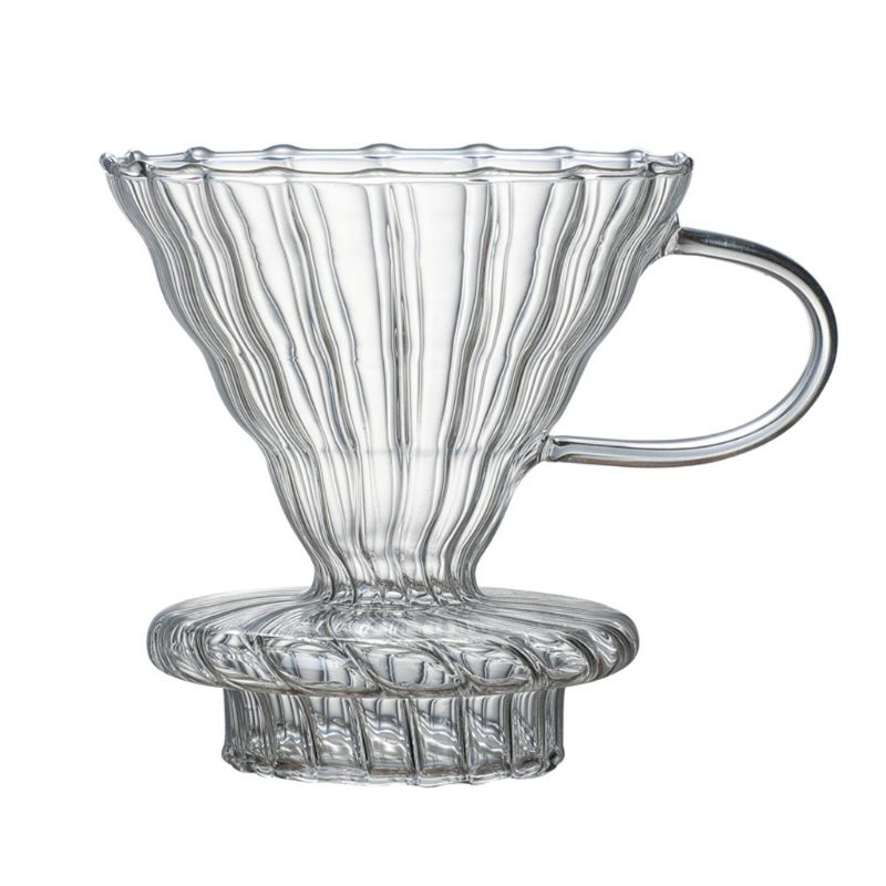 Pour Over Coffee Dripper Glass Slow Brewing Accessories for Home Cafe Restaurant: D