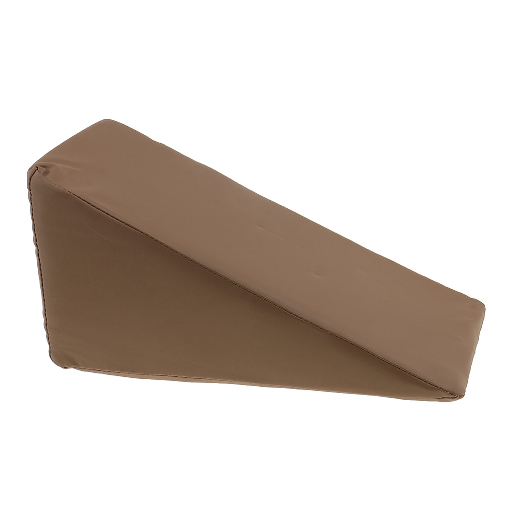 Kunstleer Rits Foam Wig Kussen Elevatie Kussen Voor Voet Benen Ondersteuning Wasbare Hoes Doorligwonden Relief 17x7.9x7.9&#39;