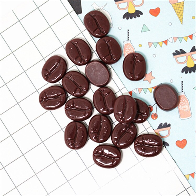 Coffee beans With Hook Charms For Slime DIY Polymer Filler Addition Slime Accessories Toys Lizun Modeling Clay Kit For Children