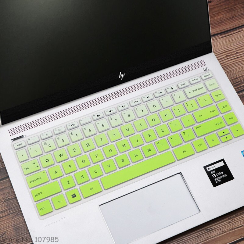 14 Inch Siliconen Laptop Toetsenbord Cover Skin Protector Voor Hp 240 G4 G5 G6 240 G7 G8 Notebook: Gradualgreen