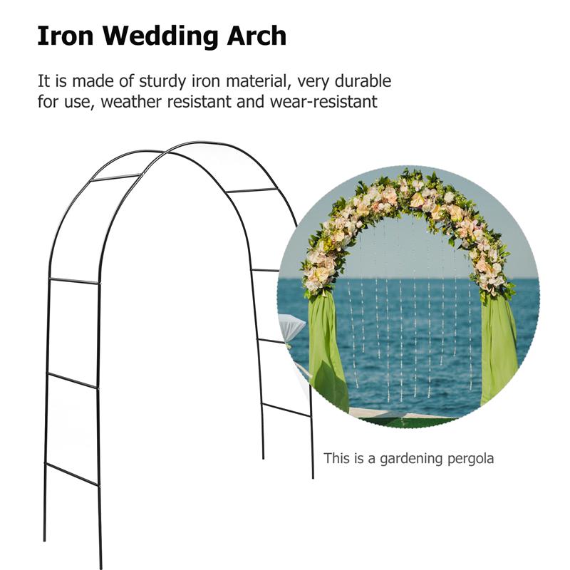 1 Set Metal Pergola Arbor Wedding Arch Garden Outdoor Indoor Assemble Freely Horticultural Arch Flower Stand