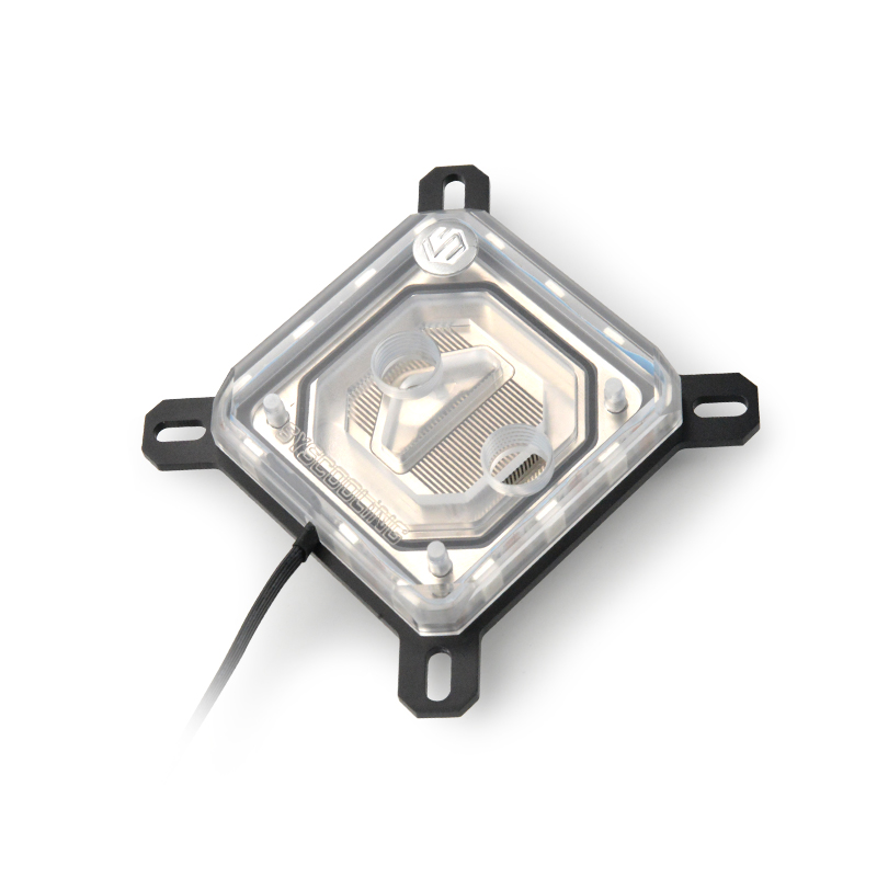Syscooling CPU water block for intel socket LGA 115x 1200 1366 copper plate micro channel with RGB lights PC water cooling