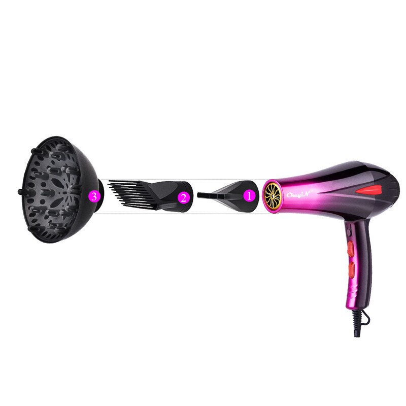 Professtional Hair Dryer Powerful 4000W Salon Blow Dryer And Cold Wind Hairdryer With Diffuser Concentrator 220-240V 50