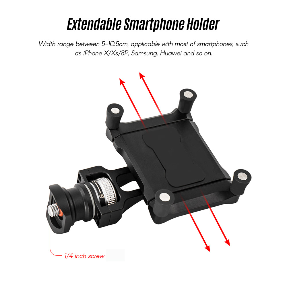 FeiyuTech Lateral Smartphone Cellphone Mobilephone Adapter Clamp Clip Holder Bracket for G6/G6 Plus SPG2 for iPhone Huawei