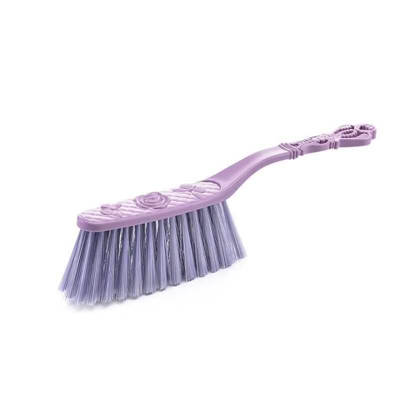 Escoba y recogedor pequeño de plástico para el hogar, cepillo de limpieza de superficies para sofá y cama, artículos diversos de escritorio, cepillo de barrido para Cocina: Purple Brush