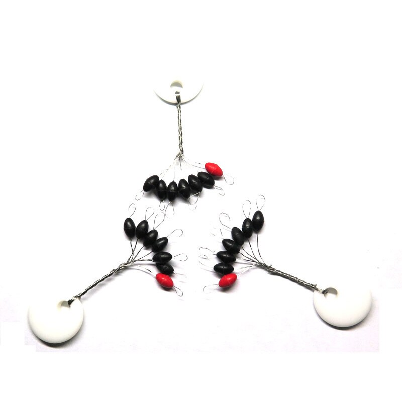 fishing tackle 100bags olivary Rubber Float Stops Space Beans Oval Stopper Connector Line Buoys Fish Bobber Float tool
