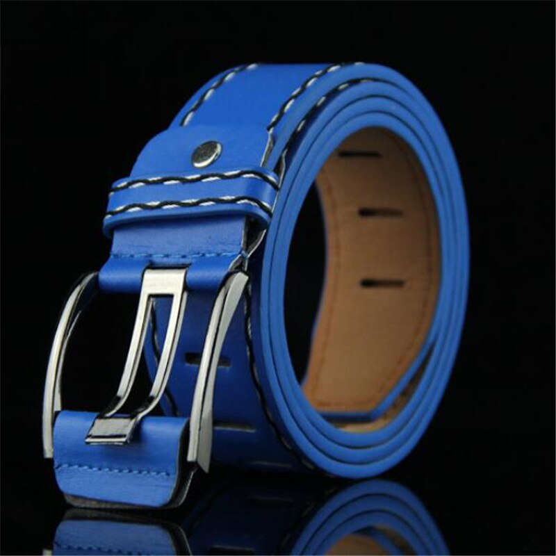 Mænd kvinder bælter punk stil retro business bælter mandlige pu læderrem luksus pin spænde bælter ceinture homme