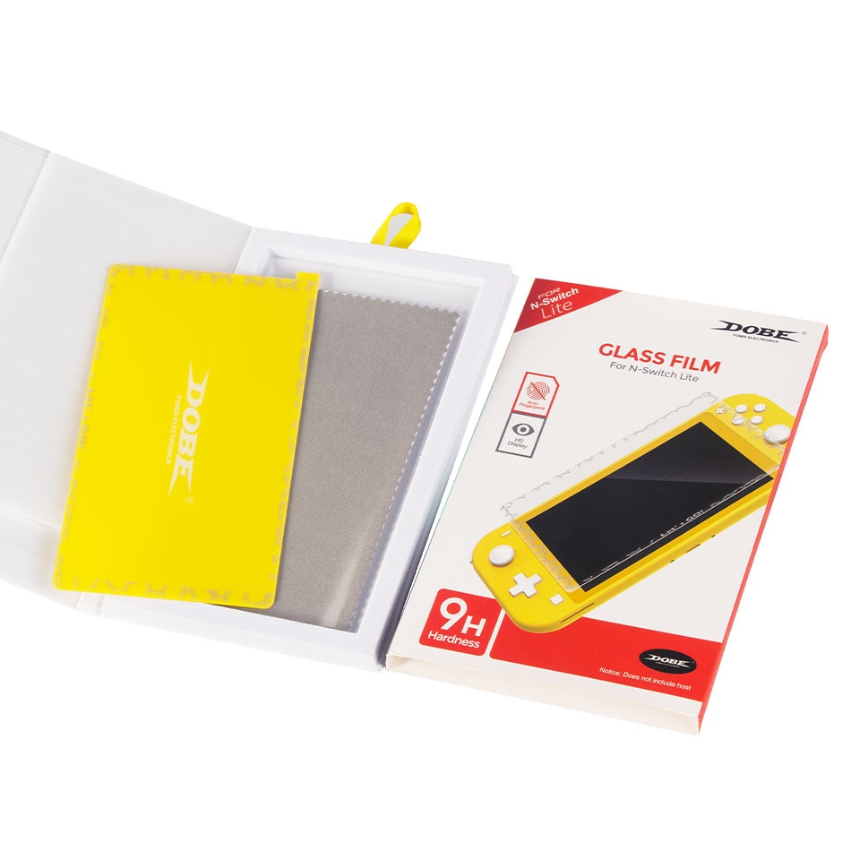 DOBE protecteur d'écran pour Nintendo Switch Lite 9H dureté 0.3mm épaisseur anti-déflagrant verre trempé Film NS accessoires