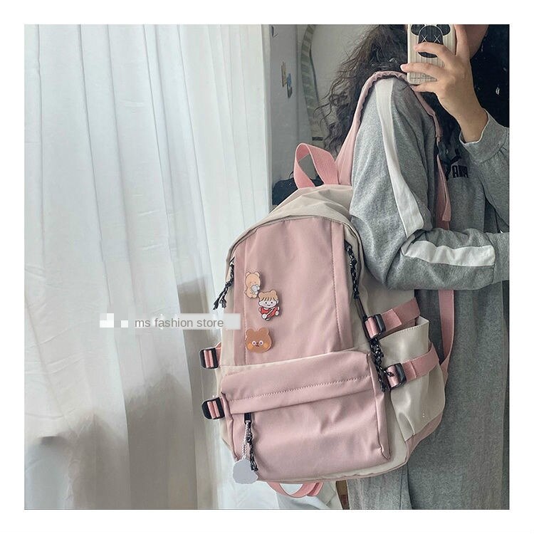 Schoolbag Female Students Korean Versatile Backpack Campus Harajuku Multifunctional Backpacks Mochila Mujer