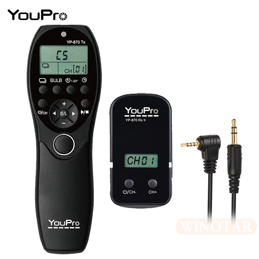 YouPro YP-870 II L1 Drahtlose Fernbedienung Für Panasonic G1 G2 G3 G5 G6 G7 G10 GH1 GH2 GH3 GH4 GX1 L1 L10 LC-1 FZ20