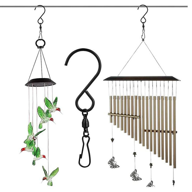 8pcs Swivel Hooks Clips for Hanging Wind Spinners Wind Chimes Crystal Twisters Party Supply Rotating Display S Hooks