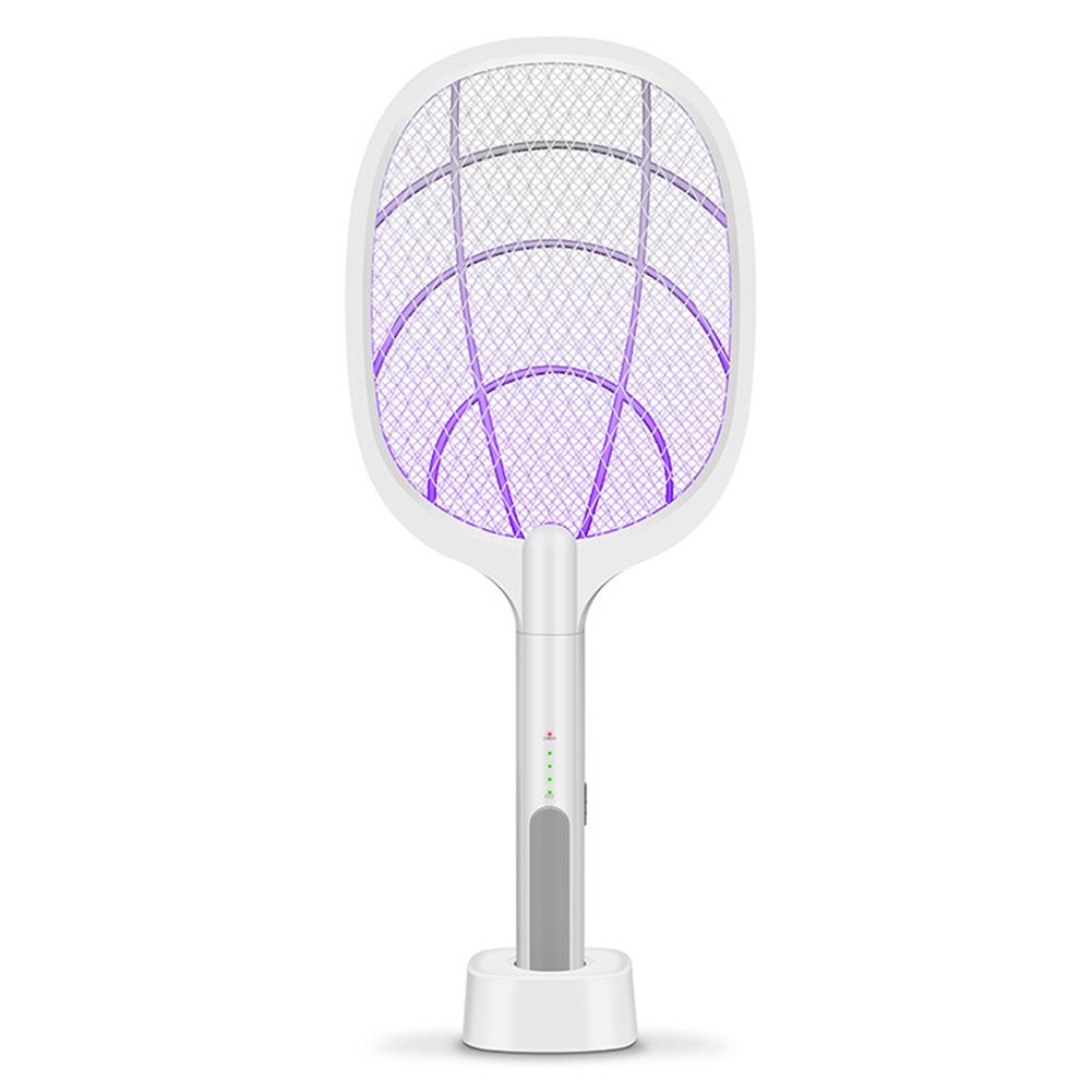 Hjemme elektrisk fluesmækker usb genopladelig fluesmækker stor myggemorder bug zapper ketcher til indendørs udendørs: -en