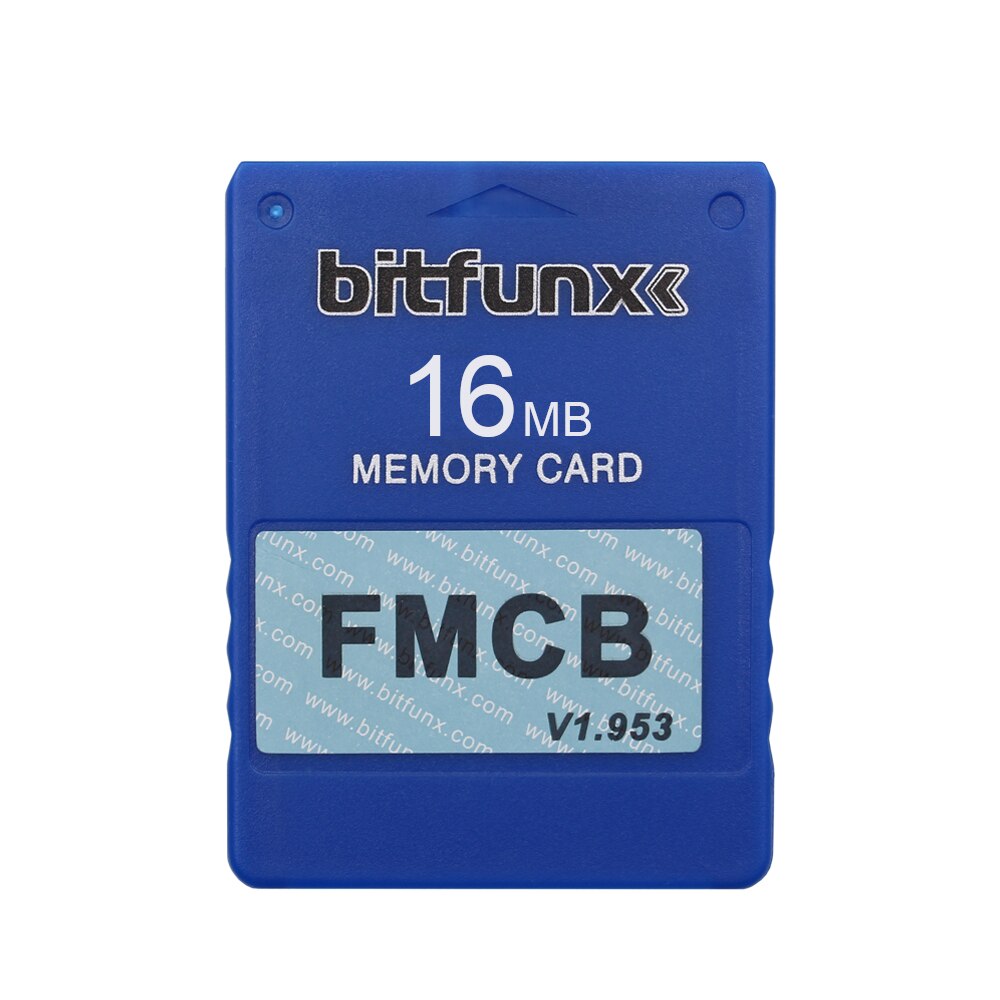 RetroScaler Colorful v1.953 FMCB Free McBoot Card for PS2 Playstation2 16MB Memory Card OPL MC Boot: 16MB Blue