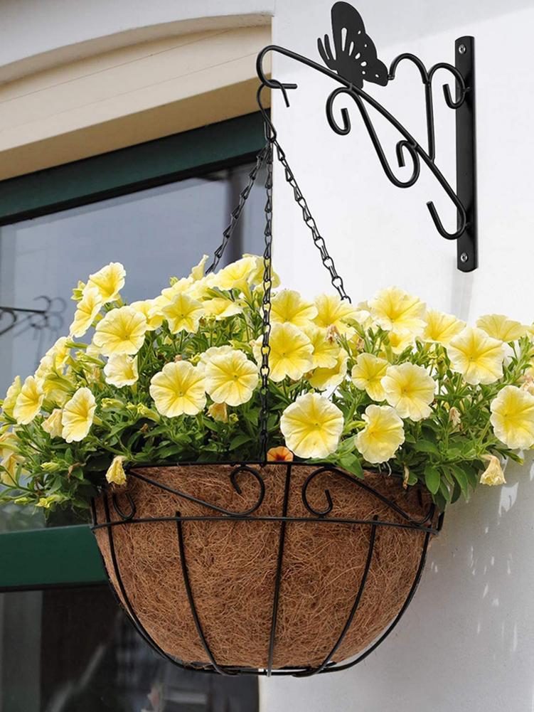 Ijzeren Haak Hang Lantaarn Plant Bloem Pot Smeedijzeren Haken Tuin Decoratie Home Decor Muur Haak Hanger Rack Wanddecoratie