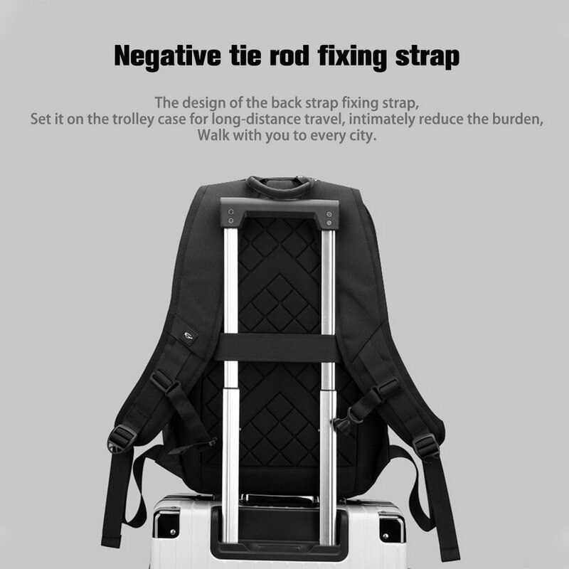 Mochila Laptop para Homens Masculino À Prova D' Água Anti-roubo Impermeável Mochila de Viagem Mochila Ocasional Preto