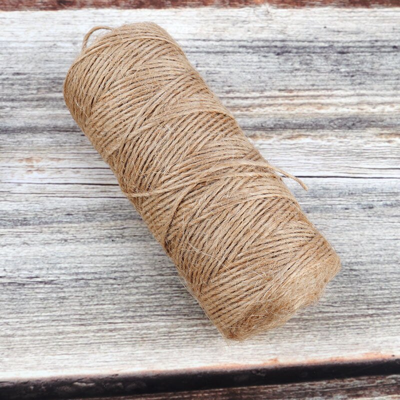 3mm 100m Natural Jute Hemp Rope Home Decoration Retro Style DIY Craft Cord Decorative Rope Handmade