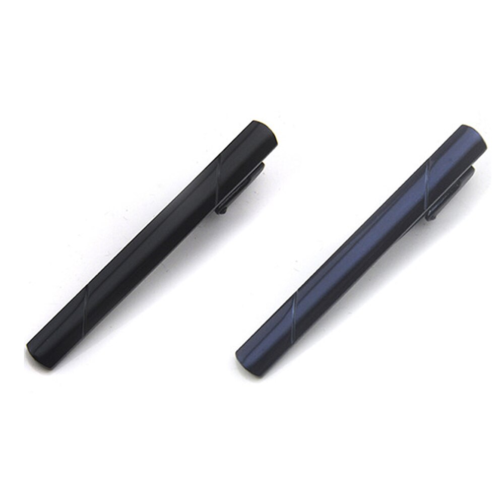 2 paquets hommes sergé rayure 6CM pince à cravate de mariage fête cravate Clips BWTZF0006A