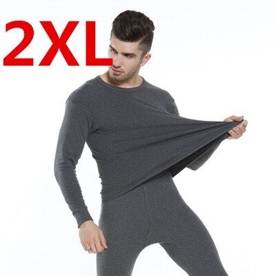 XiaoMi mijia-ropa interior térmica de algodón para hombre, ropa interior cómoda y agradable a la piel, absorbe la humedad: Dark gray 2XL