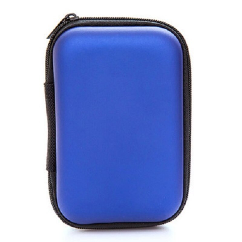 Mini Hard Headphone Case PU Leather Earphone Storage Bag Protective Case USB Cable Earbuds Pouch Box Earphone Accessories: 10