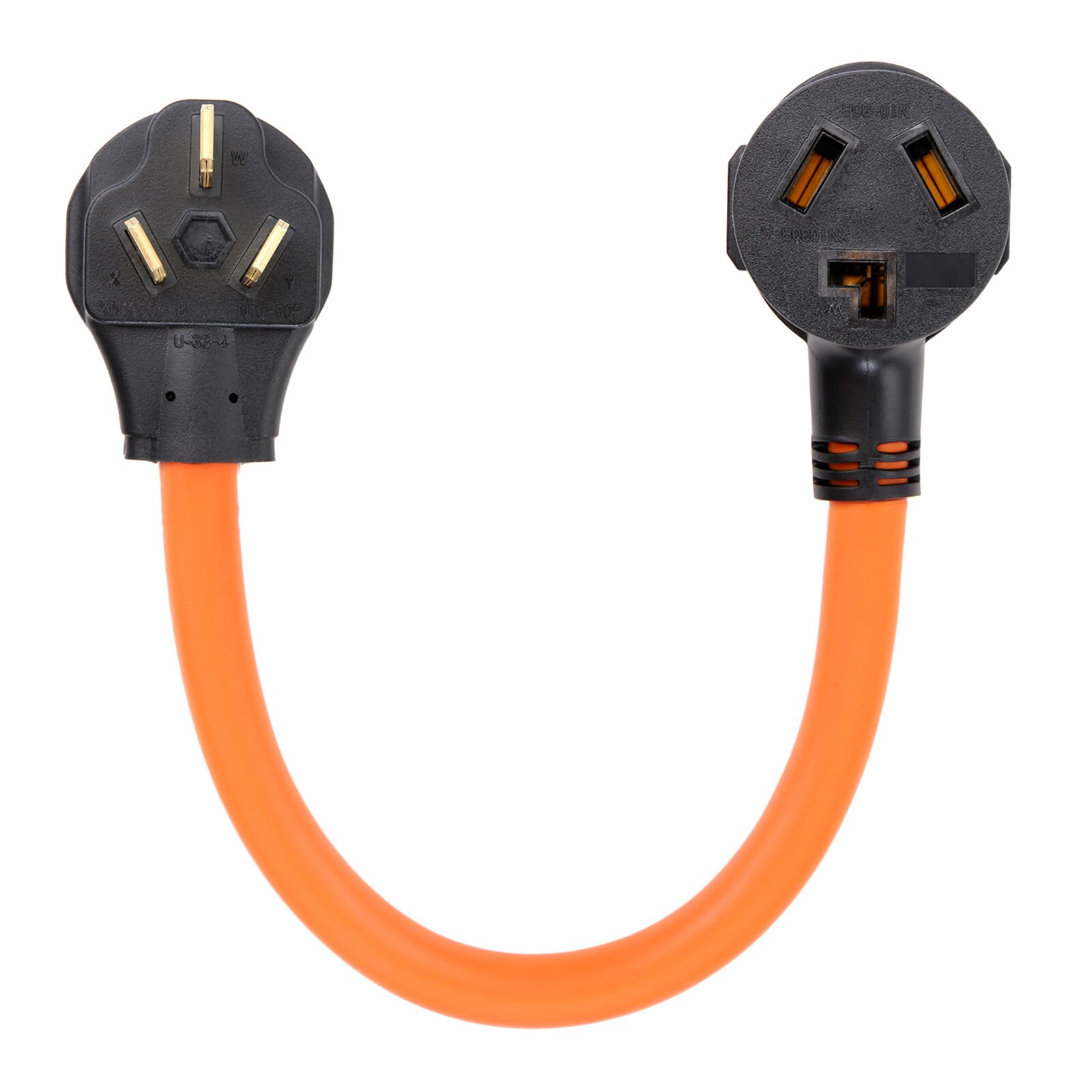 10-50P 50-Amp 3-Prong Dryer/Range Plug to 10-30R 3-Prong Dryer Outlet (Flexible) STW 10/3 30-Amp Copper Wire