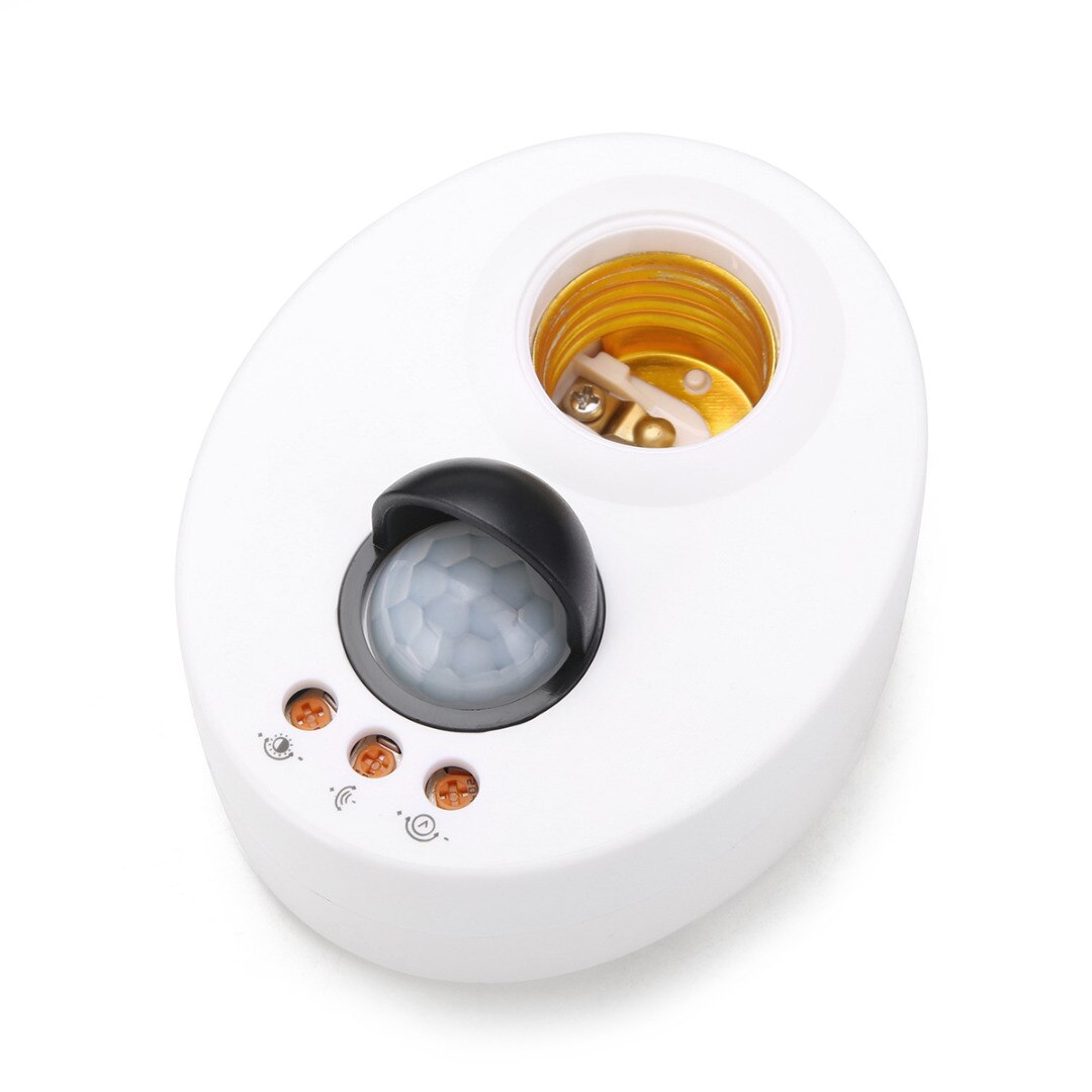 E27 infrarood houder schakelaar bewegingssensor plafondlamp kop instelbare vertraging wandlamp lamphouder schakelaar lichtvoet