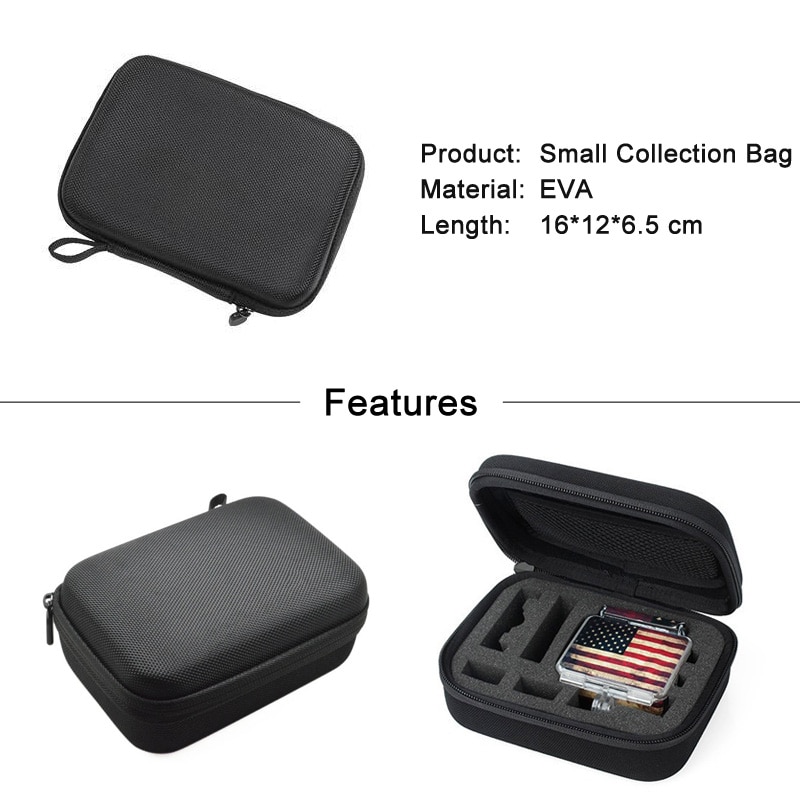 Sport Camera Draagbare Opslag Case Collection Bag Voor Gopro Hero 8 7 6 5 4 Sessie Sjcam Xiaomi Yi 2 4K Mijia Go Pro Accessoires