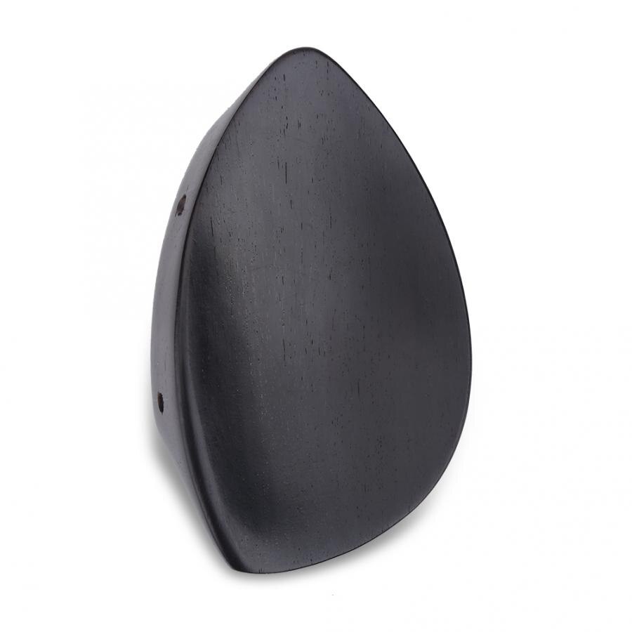 Violin Chin Rest with Bracket & Softwood Strip Wood Violin Chin Rest Ebony Wood Chin Rest for 4/4 Size Violin Parts Accessories