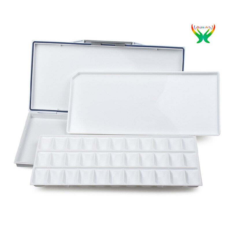 Mijello Aquarel Geïmporteerd Uit Korea Hydrateert 24/33 Doos Draagbare Kleurenpalet, Kleurenpalet, Olieverf Acryl Palet