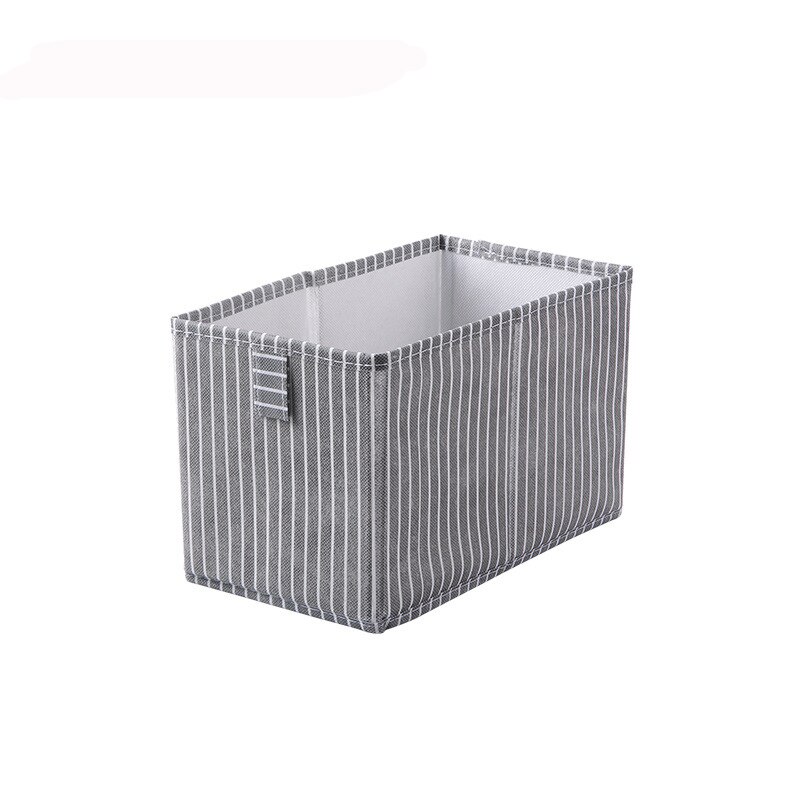 Home Wardrobe Organizer Storage Drawer Closet Organizer Boite De Rangement Underwear Sock Container Cuisine Organisateur Placard: grey strips S