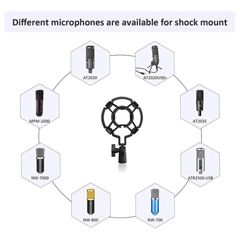 Supporto per microfono da tavolo, supporto per microfono per Yeti blu e Yeti Pro blu con microfono parabrezza e scoppio per evitare il supporto del braccio